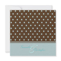 Polka dots/contemporary  Invitations
