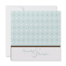 Polka dots/contemporary  Invitations