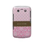 Polka Dots & Damask Blackberry Bold Covers