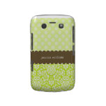 Polka Dots & Damask Blackberry Case