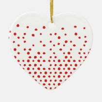 Polka dots destruction for Christmas ornaments