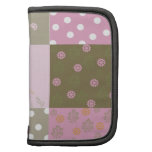 Polka Dots Flowers Brown Pink Quilt Planners