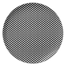 Polka Dots on Black Plate