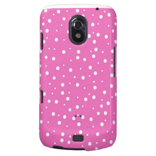 Polka Dots on Pink Background Samsung Galaxy Nexus Case