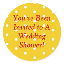 Polka Dots Wedding Stickers