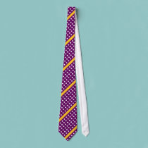 Polka dots Yellow & Purple Tie by vanillapod Polka dots Yellow & Purple Tie