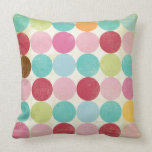 Polka dotted color pillow
