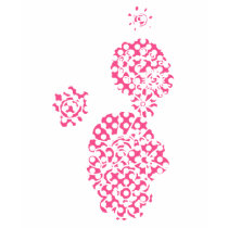 Polka Flowers T-Shirt by ShouShou Polka Flowers T-Shirt
