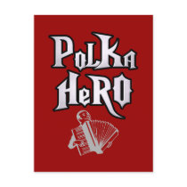 Polka Hero postcards