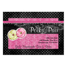 Polka Pair Chubby Business Cards