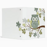 Polka Tree Owl Binder