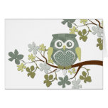 Polka Tree Owl Card