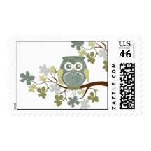 Polka Tree Owl Postage