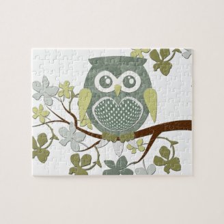 Polka Tree Owl Puzzle