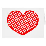 Polkadot Heart Greeting Card