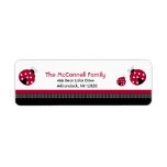 Polkadot Ladybug PRINTABLE ADDRESS LABELS