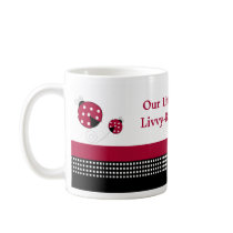 Polkadot Ladybugs Trendy Custom Photo Mug