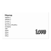 Polkadot Love Business Card Template