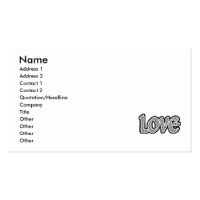 Polkadot Love Business Card Templates