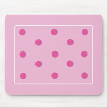 Polkadot Mousepad Bubblegum Pink by DotzBoutique Polkadot Mousepad Bubblegum Pink