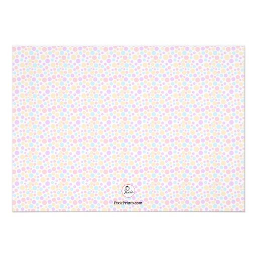 Polkadot Sip and See Photo Invitation