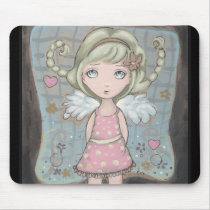 polkadots and stripes mousepads