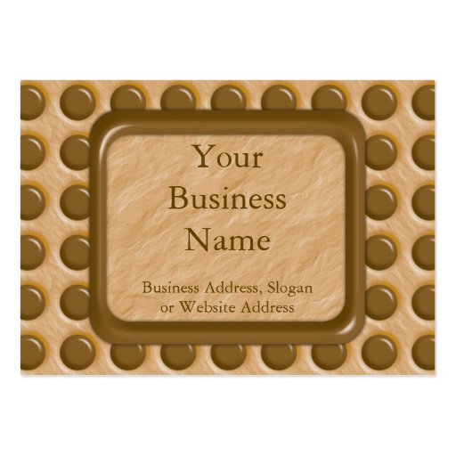 Polkadots - Chocolate Peanut Butter Business Card (front side)