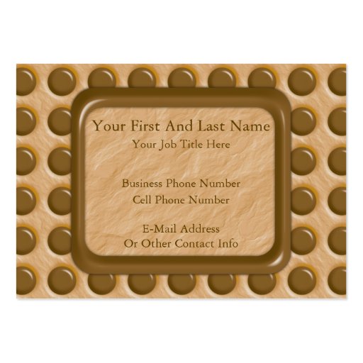 Polkadots - Chocolate Peanut Butter Business Card (back side)