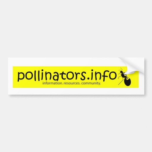 pollinators.info bumper sticker 3