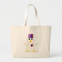 Pollo blanco de votación Huggable Bolsas