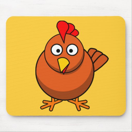 Pollo de la gallina del dibujo animado tapetes de raton | Zazzle Pollo de la gallina del dibujo animado tapetes de raton | Zazzle