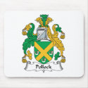 Pollock Family Crest mousepads