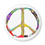Pollock-Style Peace Symbol Magnet Pollock-Style Peace Symbol Magnet