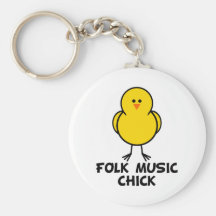 Polluelo de la música tradicional llaveros personalizados