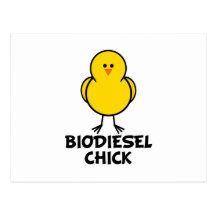 Polluelo del biodiesel tarjetas postales
