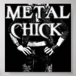 Polluelo del metal posters