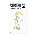 Polly in her Sport Atire postage