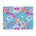 Polly Pocket and Flowers Pattern postcards
