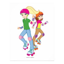 Polly Pocket and Friend Rollerskating posters