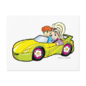 Polly Pocket and Pal in a Sports Car postcards by pollypocket Polly Pocket and Pal in a Sports Car postcards