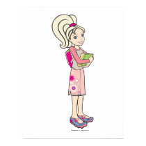 Polly Pocket Carrying Her Books to Class posters