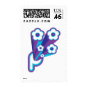 Polly Pocket Flower Burst Logo postage