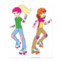 Polly Pocket & Friend Rollerskate posters