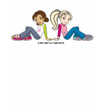 Polly Pocket Sitting with Friend t-shirts