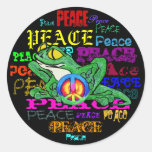 Pollywog with a Peace Sign Sticker