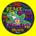 Pollywog with a Peace Sign stickers