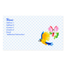 Polo and Poli Parrot Business Card