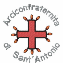 Polo Bianca arciconfraternita di Sant'Antonio embroidered shirts