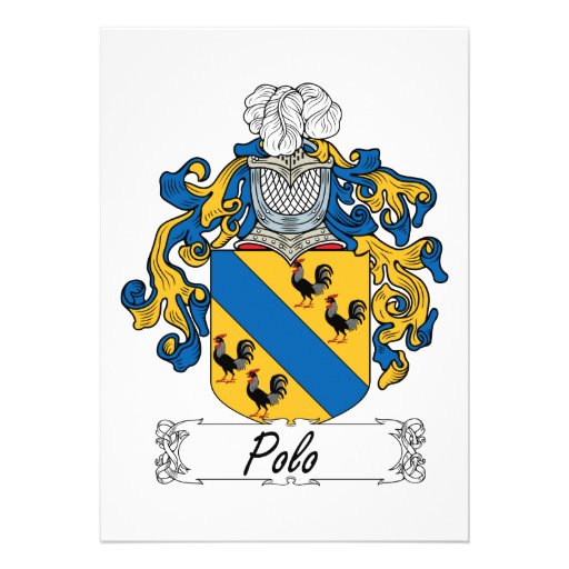 Polo Family Crest Cards