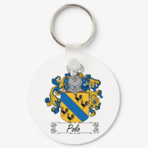 Polo Family Crest keychains by coatsofarms Polo Family Crest keychains
